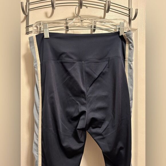 Lou & Grey athletic blue side stripe women’s large Yoga Pants - Picture 4 of 10